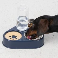 TIAKI Triple Feeder With Water Dispenser 2 X 200ml -Zoo Plus 486196 dog fg 5865 1