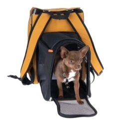 TIAKI Backpack For Pets With Extension 26 X 31 X 43cm (L X W X H) -Zoo Plus 488129 backpack for pets with extension fg 2168 5