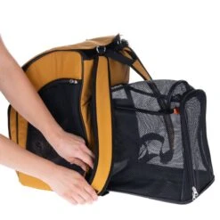 TIAKI Backpack For Pets With Extension 26 X 31 X 43cm (L X W X H) -Zoo Plus 488129 cat fg 2314 7