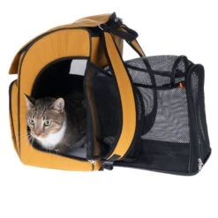 TIAKI Backpack For Pets With Extension 26 X 31 X 43cm (L X W X H) -Zoo Plus 488129 cat fg 2315 0