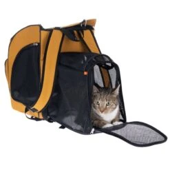 TIAKI Backpack For Pets With Extension 26 X 31 X 43cm (L X W X H) -Zoo Plus 488129 cat fg 2320 2