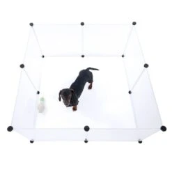 TIAKI Plastic Puppy Playpen 12 Panels: 50 X 50cm (W X H)