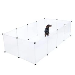 TIAKI Plastic Puppy Playpen 12 Panels: 50 X 50cm (W X H) -Zoo Plus 491398 12panel plastic playpen fg 3550 1