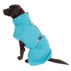 TIAKI Dog Raincoat - Teal Approx. 30cm (Back Length) -Zoo Plus 492112 teal 60cm dog fg 11 0