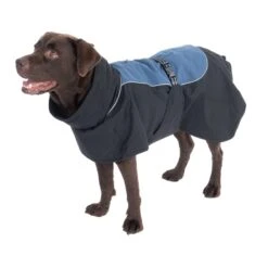 TIAKI Softshell Dog Coat - Steel Approx. 50cm (Back Length) -Zoo Plus 492796 steel 60cm dog fg 7 5 1