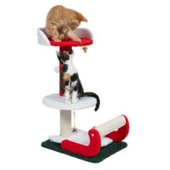 TIAKI Christmas Sledge Scratching Post 1 Scratching Post -Zoo Plus 493696 tiaki sleigh cat tree fg 4629 4