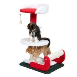TIAKI Christmas Sledge Scratching Post 1 Scratching Post -Zoo Plus 493696 tiaki sleigh cat tree fg 4633 9