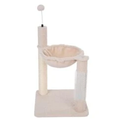 TIAKI Shearly Scratching Post With Hammock Beige -Zoo Plus 499902 tiaki shearly hammock fg 4157 0