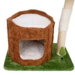 TIAKI Nature Maple Scratching Tree Green/Brown -Zoo Plus 500905 tiaki nature maple green fg 4257 9