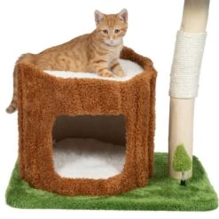 TIAKI Nature Maple Scratching Tree Green/Brown -Zoo Plus 500905 tiaki nature maple green fg 4603 6