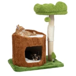 TIAKI Nature Maple Scratching Tree Green/Brown -Zoo Plus 500905 tiaki nature maple green fg 4617 2