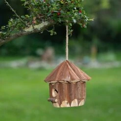 TIAKI Log Cabin Nesting Box Approx. 20 X 20cm (diameter X H) -Zoo Plus 500990 tiaki nesting box log cabin fg6523 2