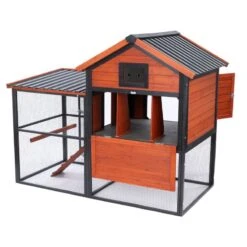TIAKI Premium Chicken Coop 166 X 88 X 131.4 Cm (2 Packages*) (L X W X H) -Zoo Plus 501236 tiaki cicken coop premium fg 4028 3