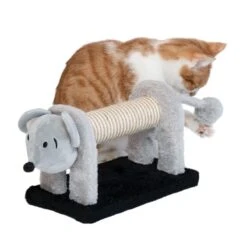 TIAKI Mouse Scratching Post For Cats Grey / Black -Zoo Plus 501270 tiaki mouse scratcher fg 9223 0