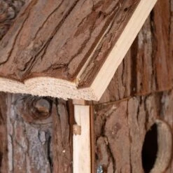 TIAKI Log Cabin Nesting Box L 17 X W 12.5 X H 26 Cm -Zoo Plus 501326 tiaki nesting box blockhouse fg 5378 3