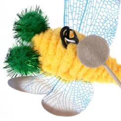 TIAKI Dragonfly Cat Dangler Toy With LED Pointer 1 Dangler Toy -Zoo Plus 501648 tiaki led cat teaser dragonfly fg 0226 7