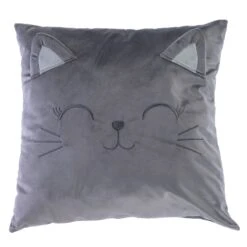 TIAKI Decorative Cushion With Cat Face 1 Item 27 TIAKI Decorative Cushion With Cat Face 1 Item -Zoo Plus 501702 tiaki throw pillow smiling cat fg 0923 7