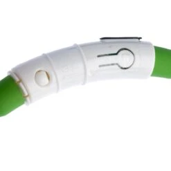 TIAKI Spark USB LED Silicone Collar Green -Zoo Plus 501718 tiaki usb led silicone ring spark fg 0884 7