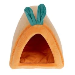 TIAKI Carrot Rabbit Den Approx. 36 X 32 X 30 Cm (L X W X H) -Zoo Plus 501860 rabbit cave carrot fg 2906 1