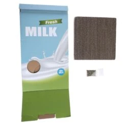 TIAKI Milk Carton Cat Cave & Scratching Furniture 33 X 31 X 55 Cm (L X W X H) -Zoo Plus 501932 tiaki milkbox scratcher cave fg 9821 7