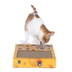 TIAKI Whack-a-Mole 2-in-1 Cat Toy 36 X 26 X 6 Cm (L X W X H) -Zoo Plus 506700 tiaki scratcher whack a mole cat fg 7389 2