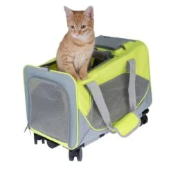 TIAKI Transport Bag With Wheels 44.5 X 30 X 30 Cm (L X W X H) -Zoo Plus 512900 pet carrier with wheels cat fg 7659 4