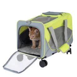 TIAKI Transport Bag With Wheels 44.5 X 30 X 30 Cm (L X W X H) -Zoo Plus 512900 pet carrier with wheels cat fg 7663 0