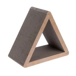 TIAKI Triangle Corrugated Cardboard Scratching Furniture 45 X 22.5 X 40.5 Cm (L X W X H)