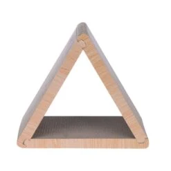 TIAKI Triangle Corrugated Cardboard Scratching Furniture 45 X 22.5 X 40.5 Cm (L X W X H) -Zoo Plus 522155 tiaki detachable triangle scratcher fg 1009 5