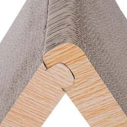 TIAKI Triangle Corrugated Cardboard Scratching Furniture 45 X 22.5 X 40.5 Cm (L X W X H) -Zoo Plus 522155 tiaki detachable triangle scratcher fg 1012 7