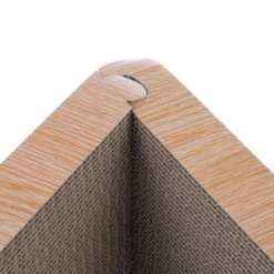 TIAKI Triangle Corrugated Cardboard Scratching Furniture 45 X 22.5 X 40.5 Cm (L X W X H) -Zoo Plus 522155 tiaki detachable triangle scratcher fg 1014 5