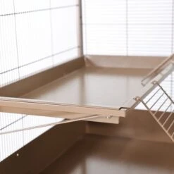 TIAKI Small Animal Cage Étagère - Caramel Main Cage: 93.5 X 63 X 84cm (L X W X H) -Zoo Plus 524396 524496 tiaki hs 05 2 7 1