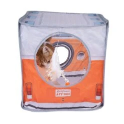 TIAKI Campervan Cat Tunnel 52 X 38 X 38 Cm (L X W X H) -Zoo Plus 524500 tiaki van cat tent cat fg 7340 3