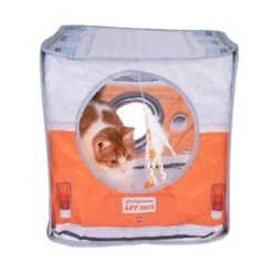 TIAKI Campervan Cat Tunnel 52 X 38 X 38 Cm (L X W X H) -Zoo Plus 524500 tiaki van cat tent cat fg 7341 2