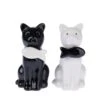 TIAKI Salt And Pepper Shaker Set "Cats" Set Of 2