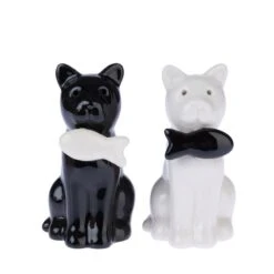 TIAKI Salt And Pepper Shaker Set "Cats" Set Of 2