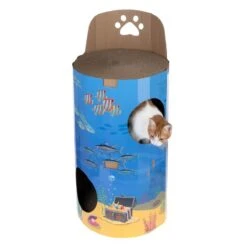 TIAKI Ocean Scratching Barrel Blue -Zoo Plus 527096 tiaki sea scratching tower fg 7416 6