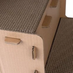 TIAKI Scratching Stairs Puzzle For Cats 70 X 40 X 60 Cm (L X W X H) -Zoo Plus 527097 tiaki scratching stairs puzzle fg 6870 7