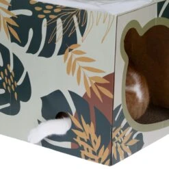 TIAKI Nature Leaf Tunnel For Cats 40 X 30 X 30 Cm (L X W X H) -Zoo Plus 527797 tiaki nature leaf tunnel fg 7377 1