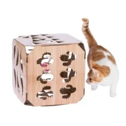 TIAKI Game Box With Ball 26 X 26 X 26 Cm (L X W X H) -Zoo Plus 527896 tiaki game box with ball cat fg 7407 8
