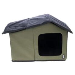 TIAKI Camo Cat House 58 X 42 X 37 Cm (L X W X H) -Zoo Plus 528752 tiaki cat house camo fg 0894 9