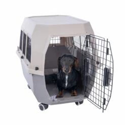 TIAKI Transport Box With Wheels Size S: 72.5 X 54.5 X 62 Cm (L X W X H) 18 TIAKI Transport Box With Wheels Size S: 72.5 X 54.5 X 62 Cm (L X W X H) -Zoo Plus 533703 transport box s fg 3261 3