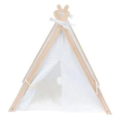 TIAKI Blue Wave Cat Teepee 56.5 X 61.5 X 61 Cm (L X W X H) -Zoo Plus 533762 blue wave teepee fg 6825 9