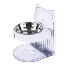 TIAKI Lilly Height-Adjustable Cat Bowl 480ml -Zoo Plus 538151 tiaki adjustable cat bowl lilly fg 0783 5