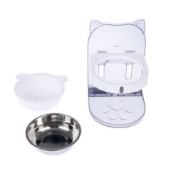 TIAKI Lilly Height-Adjustable Cat Bowl 480ml -Zoo Plus 538151 tiaki adjustable cat bowl lilly fg 0790 2