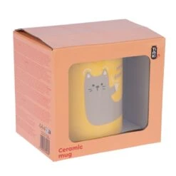TIAKI Mug "Have A Good Day" Yellow -Zoo Plus 542420 mug cat have a good day fg 5729 1