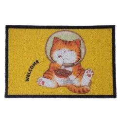 TIAKI "Welcome" Doormat With Cat 80 X 50cm (L X W)