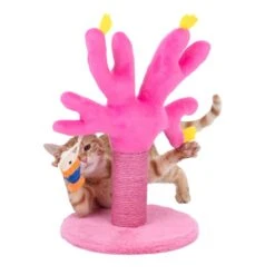 TIAKI Coral Cat Scratching Post Diameter 25.9 X (H) 45 Cm -Zoo Plus 544814 tiaki coral cat scratcher cat fg 9097 9