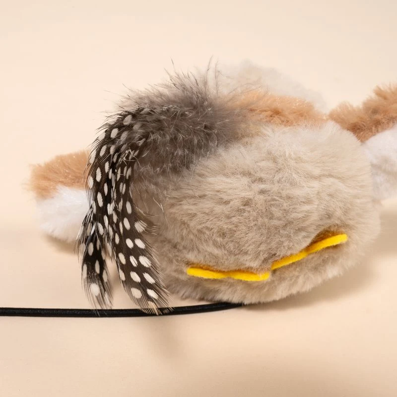 TIAKI Electronic Cat Dangler Toy Owl With Feathers 1 Dangler Toy - Image 9