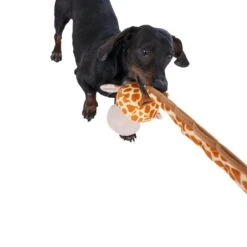 TIAKI Giraffe With Elasticated Neck Plush Toy 60 X 19 X 13 Cm (L X W X H) -Zoo Plus 546398 dog fg 2526 7